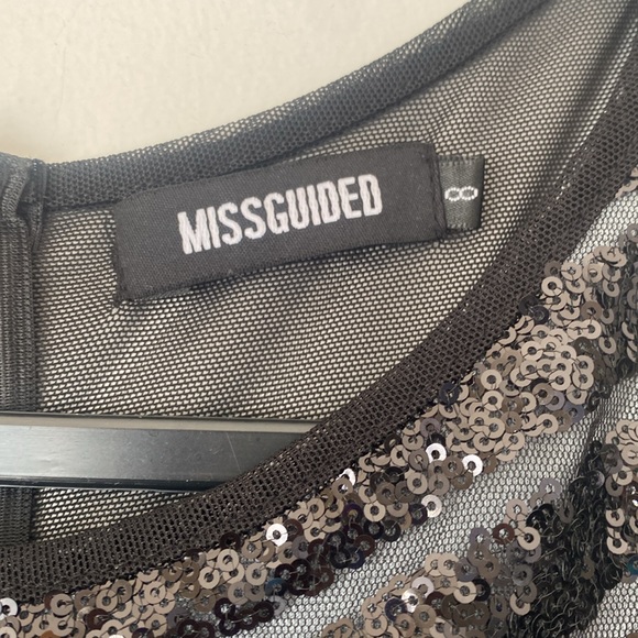 Black sequin jumpsuit size 8 uk. Fits like a 4 small Taylor swift bling party - Picture 4 of 14